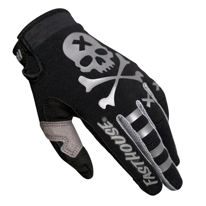 Fasthouse Speed Style Rufio Glove - Youth - Black-Gray - Image 4