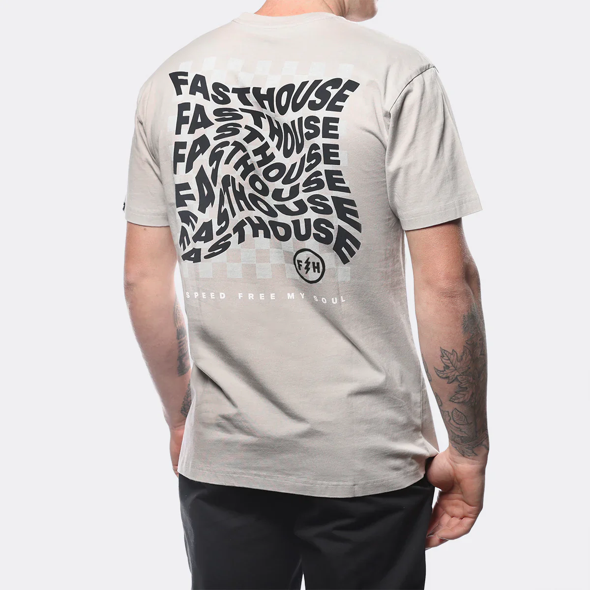 Fasthouse Stray Tee - Light Gray - Image 3