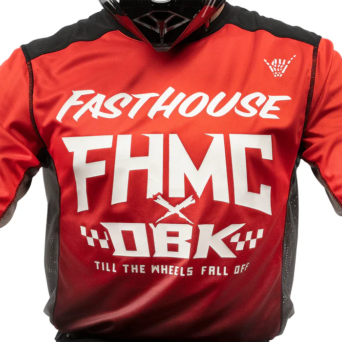 Fasthouse Twitch Jersey - Red-Black - Image 3