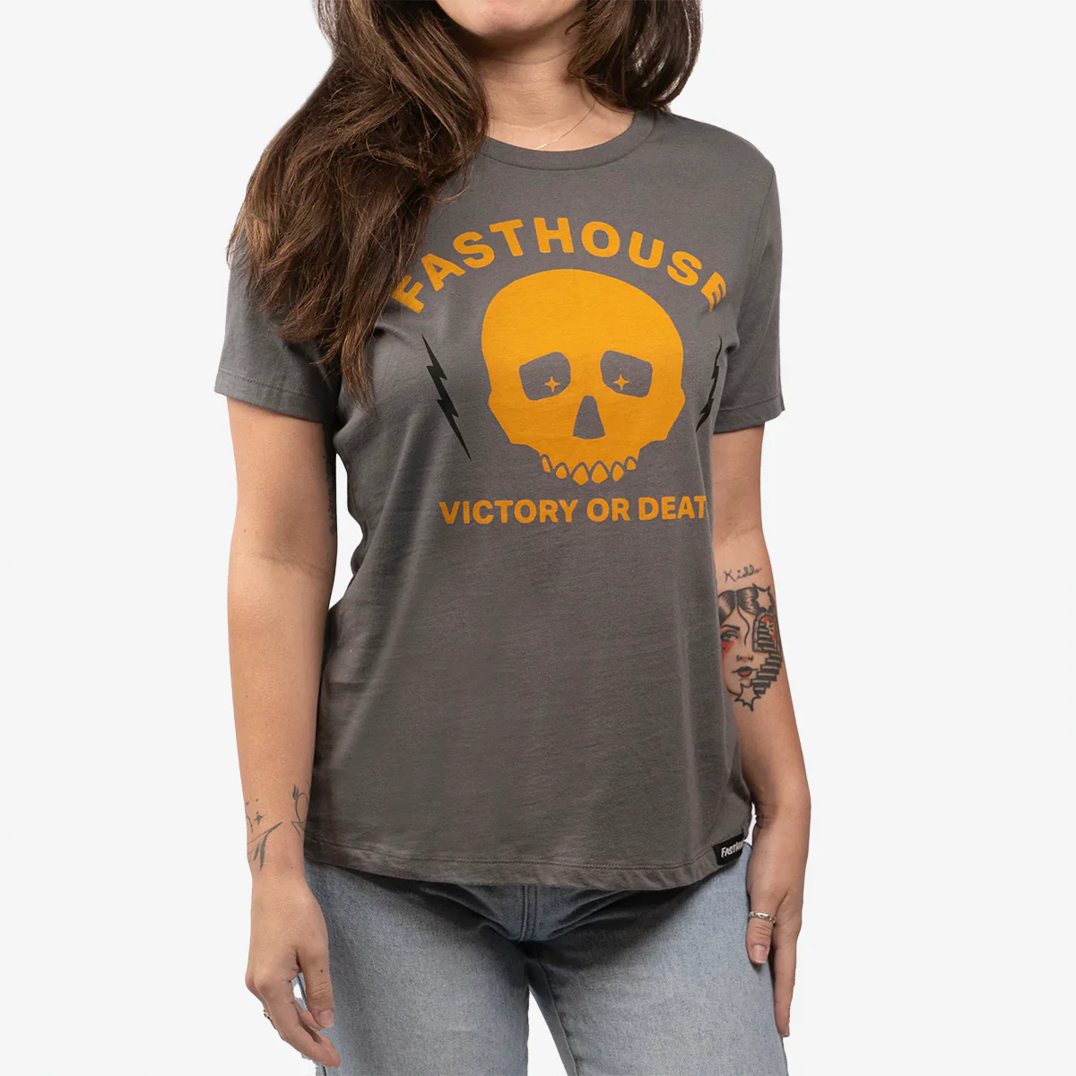 Fasthouse Victory Tee - Womens - Graphite - Image 3