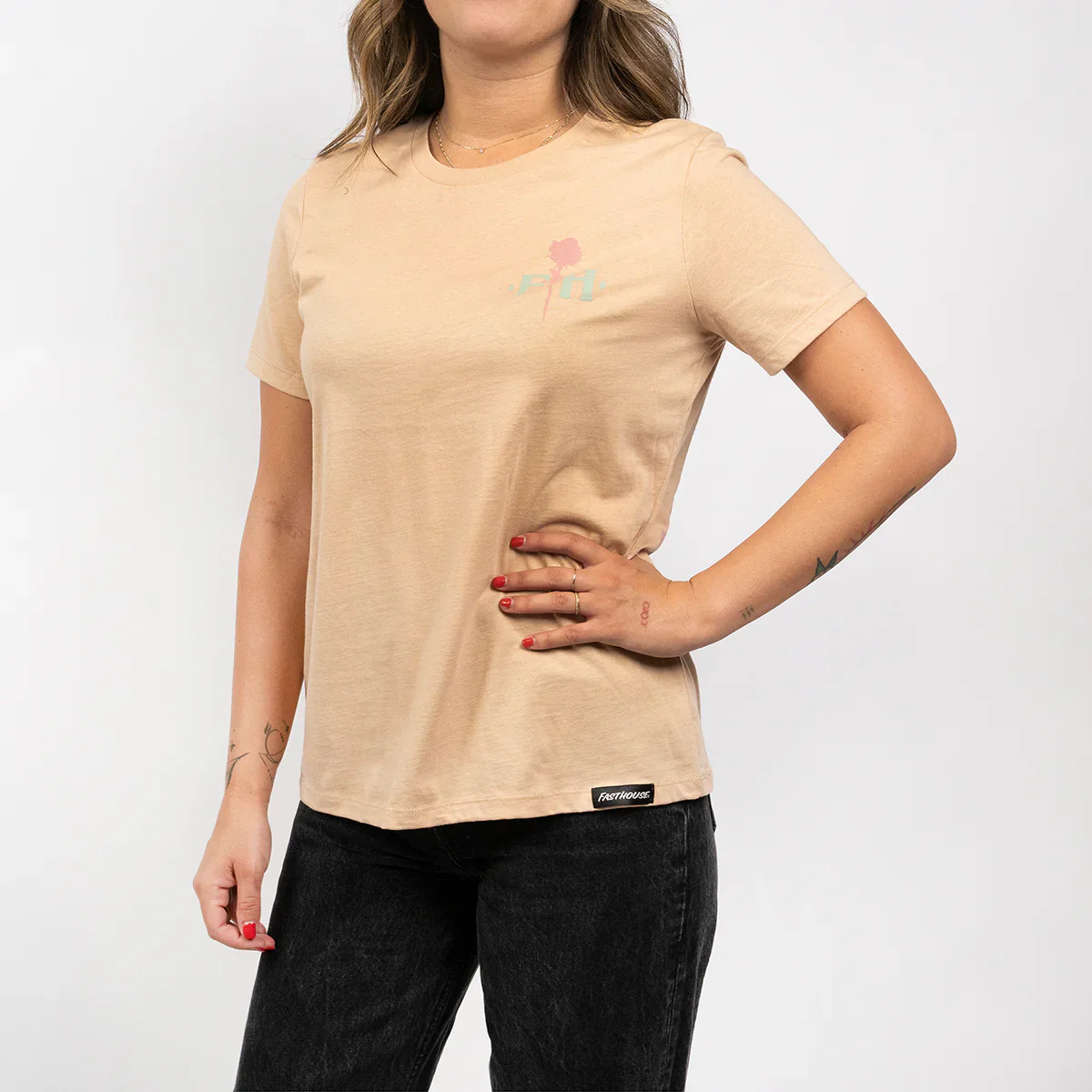 Fasthouse Vision Tee - Womens - Sand - Image 2