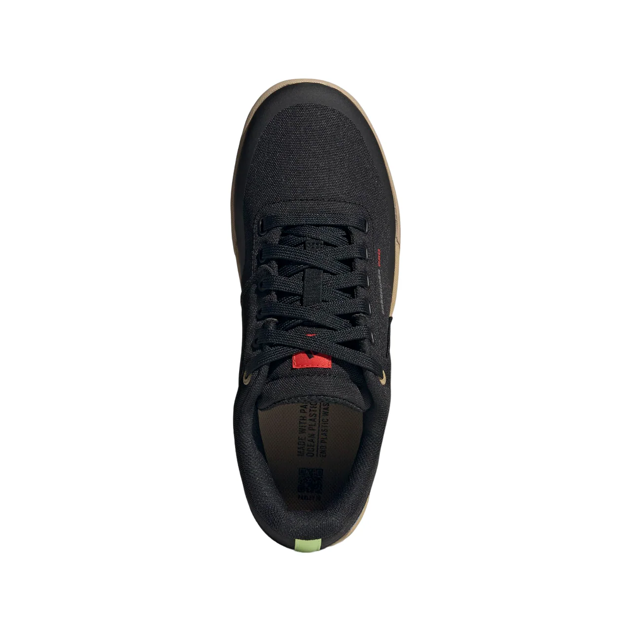 Five Ten Freerider Pro Canvas Flat Pedal Shoe - Core Black-Carbon-Pulse Lime - Image 3