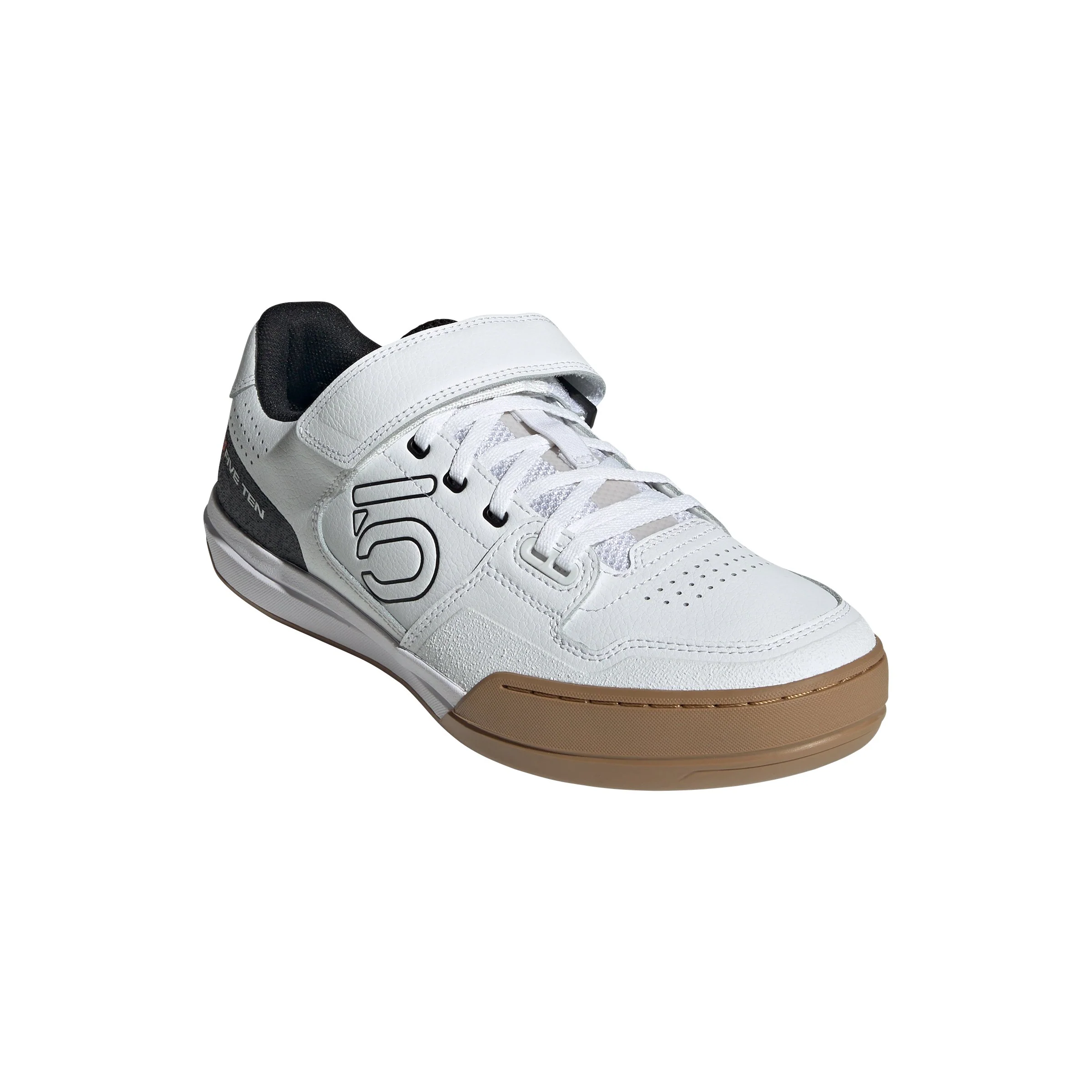 Five Ten Hellcat Clipless MTB Shoe - Ftwr White-Core Black-Red - Image 2