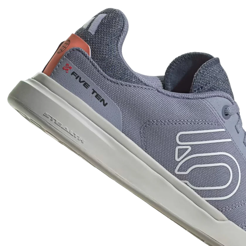 Five Ten Sleuth DLX Canvas Flat Pedal Shoe - Womens - Silver Violet-White-Coral Fusion - Image 4