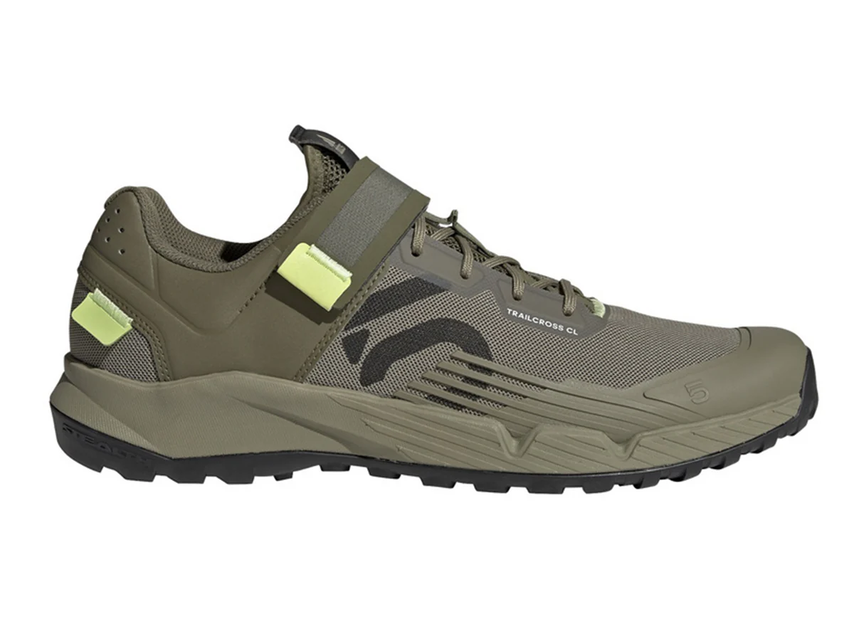 Five Ten Trailcross Clip-In MTB Shoe - Orbit Green-Carbon-Pulse Lime - Image 2
