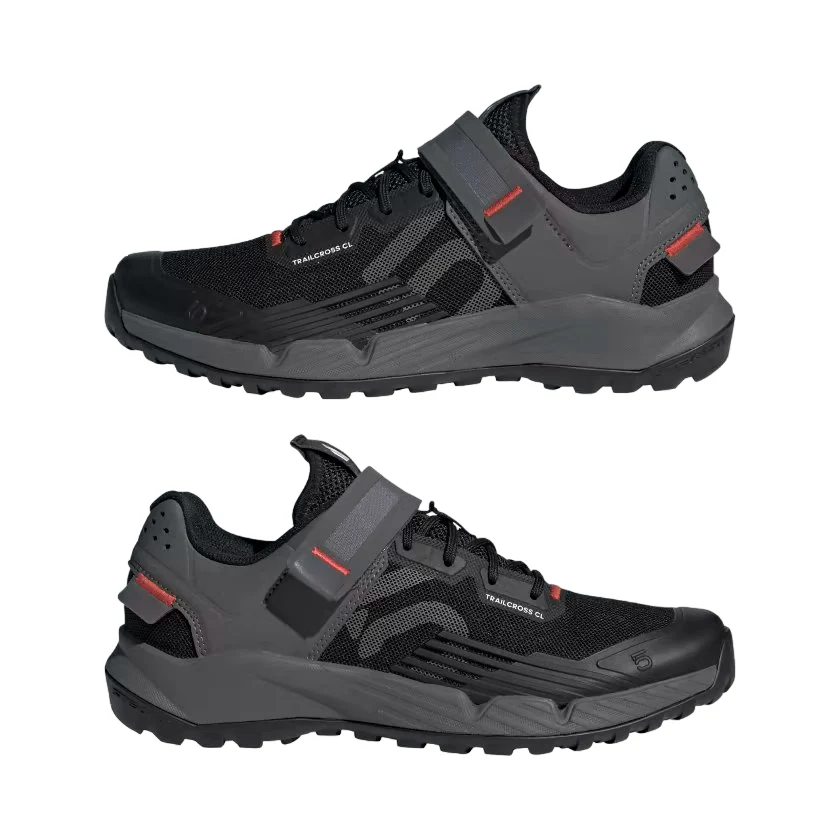 Five Ten Trailcross Clip-In MTB Shoe - Womens - Core Black-Gray Three-Red - Image 5