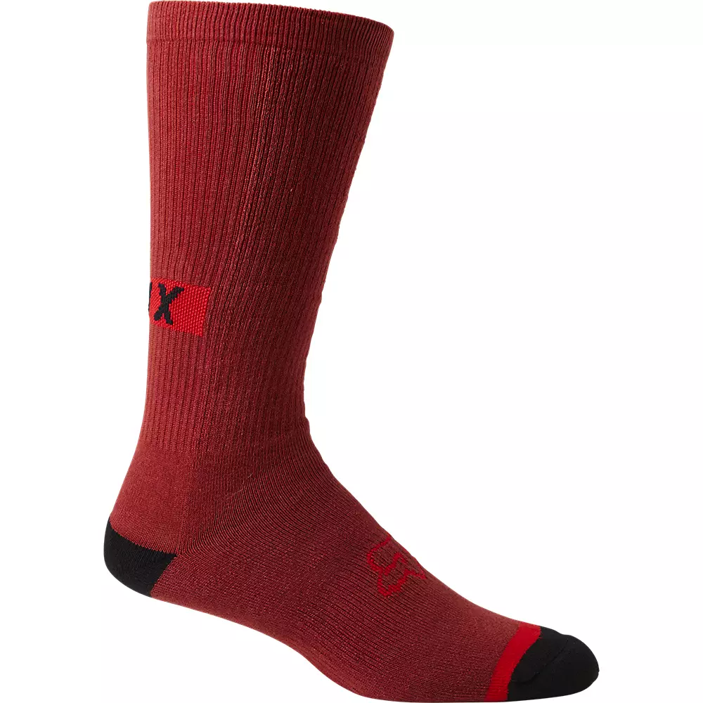 Fox Racing 10" Defend Crew Sock - Red Clay