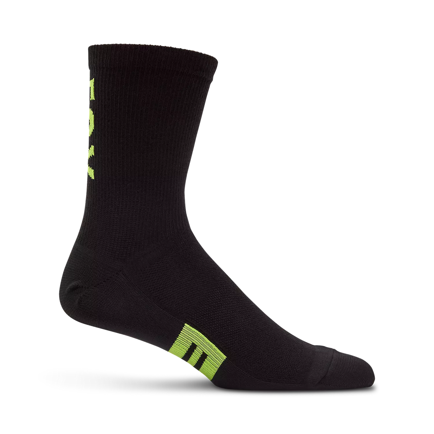 Fox Racing 6" Flexair Merino Sock - Black-Yellow