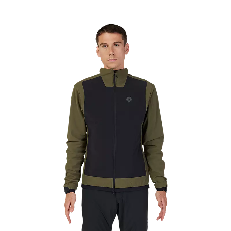 Fox Racing Defend Fire Alpha Cycling Jacket - Olive Green - Image 2