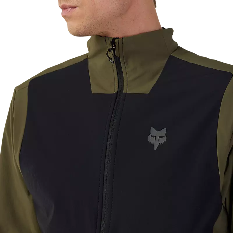 Fox Racing Defend Fire Alpha Cycling Jacket - Olive Green - Image 8
