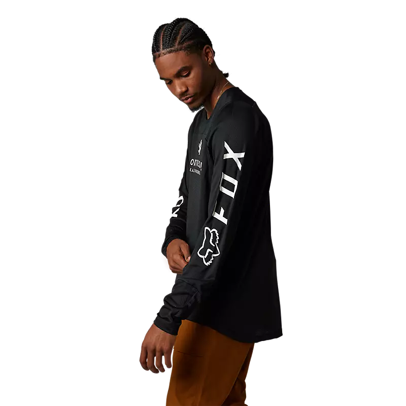 Fox Racing Defend Long Sleeve MTB Jersey - Northstar - Black - Image 4