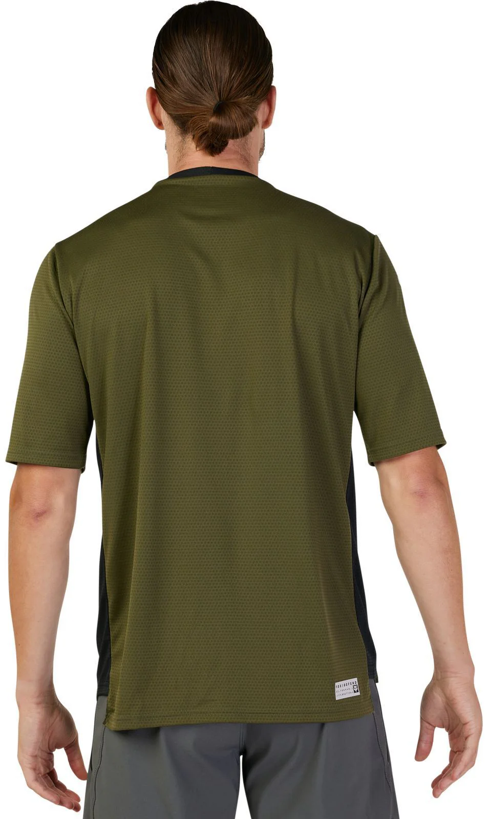 Fox Racing Defend Short Sleeve MTB Jersey - Olive Green - 2023 - Image 2