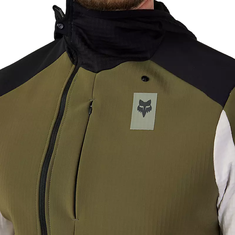Fox Racing Defend Thermal Hoodie - Olive Green - Image 4