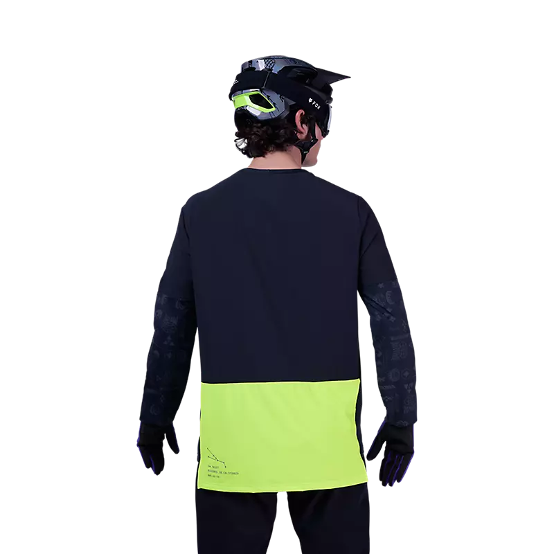 Fox Racing Defend Thermal Long Sleeve MTB Jersey - Lunar - Black - Image 4