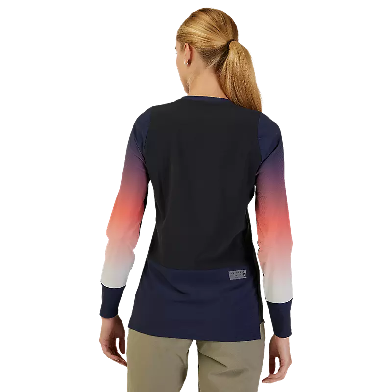 Fox Racing Defend Thermal Long Sleeve MTB Jersey - Lunar - Womens - Black - Image 3