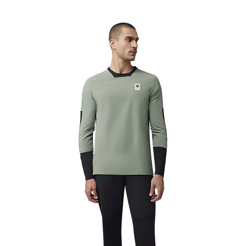 Fox Racing Defend Thermal Long Sleeve MTB Jersey - Moss - Image 3