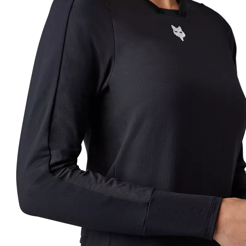 Fox Racing Defend Thermal Long Sleeve MTB Jersey - Womens - Black - Image 2