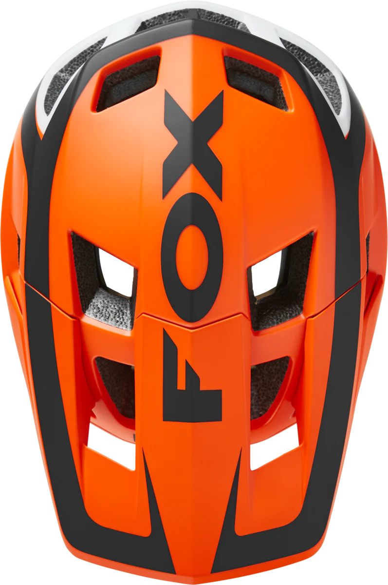 Fox Racing Dropframe Pro Divide MTB Helmet - Flo Orange - 2022 - Image 3