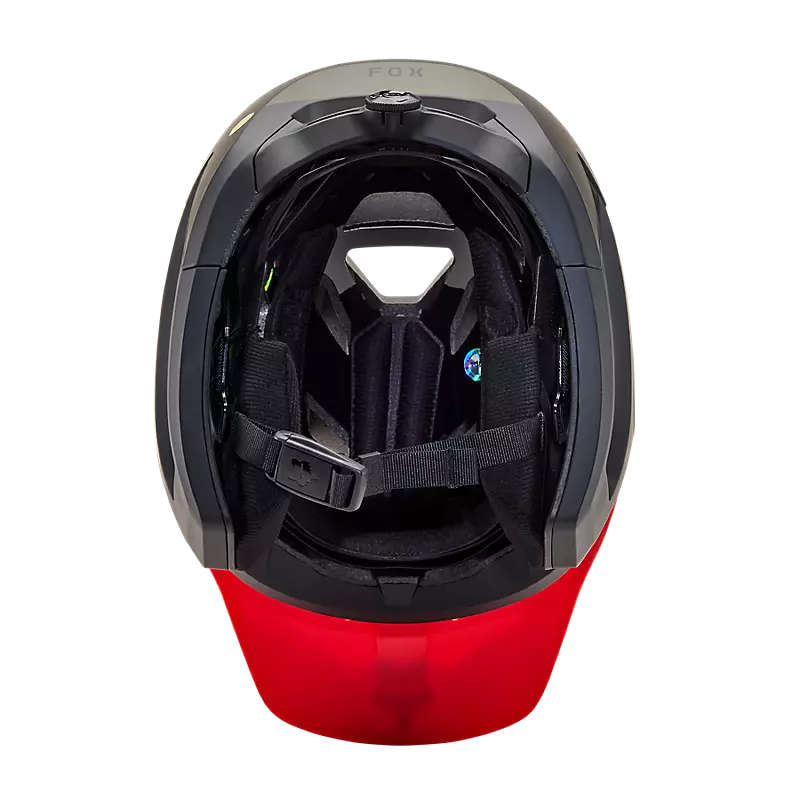 Fox Racing Dropframe Pro MTB Helmet - NYF - Orange Flame - Image 6