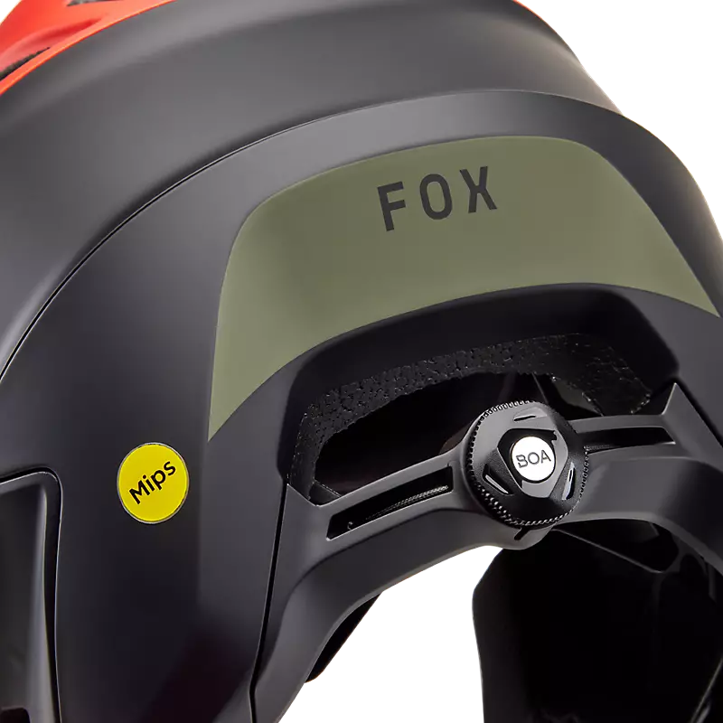 Fox Racing Dropframe Pro MTB Helmet - NYF - Orange Flame - Image 7