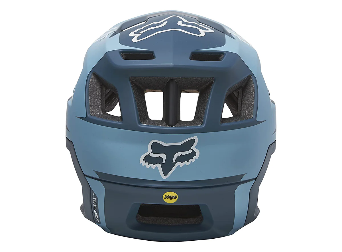 Fox Racing Dropframe Pro MTB Helmet - Sideswipe - Slate Blue - 2021 - Image 3