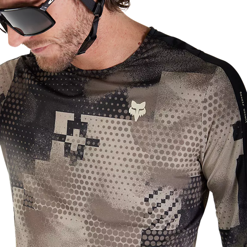 Fox Racing Flexair Ascent Long Sleeve MTB Jersey - Pulse - Sand - Image 5