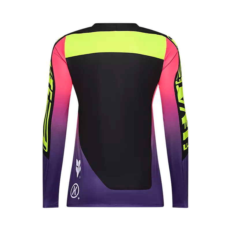 Fox Racing Flexair Long Sleeve MTB Jersey - Elevated - Womens - Black - Image 2