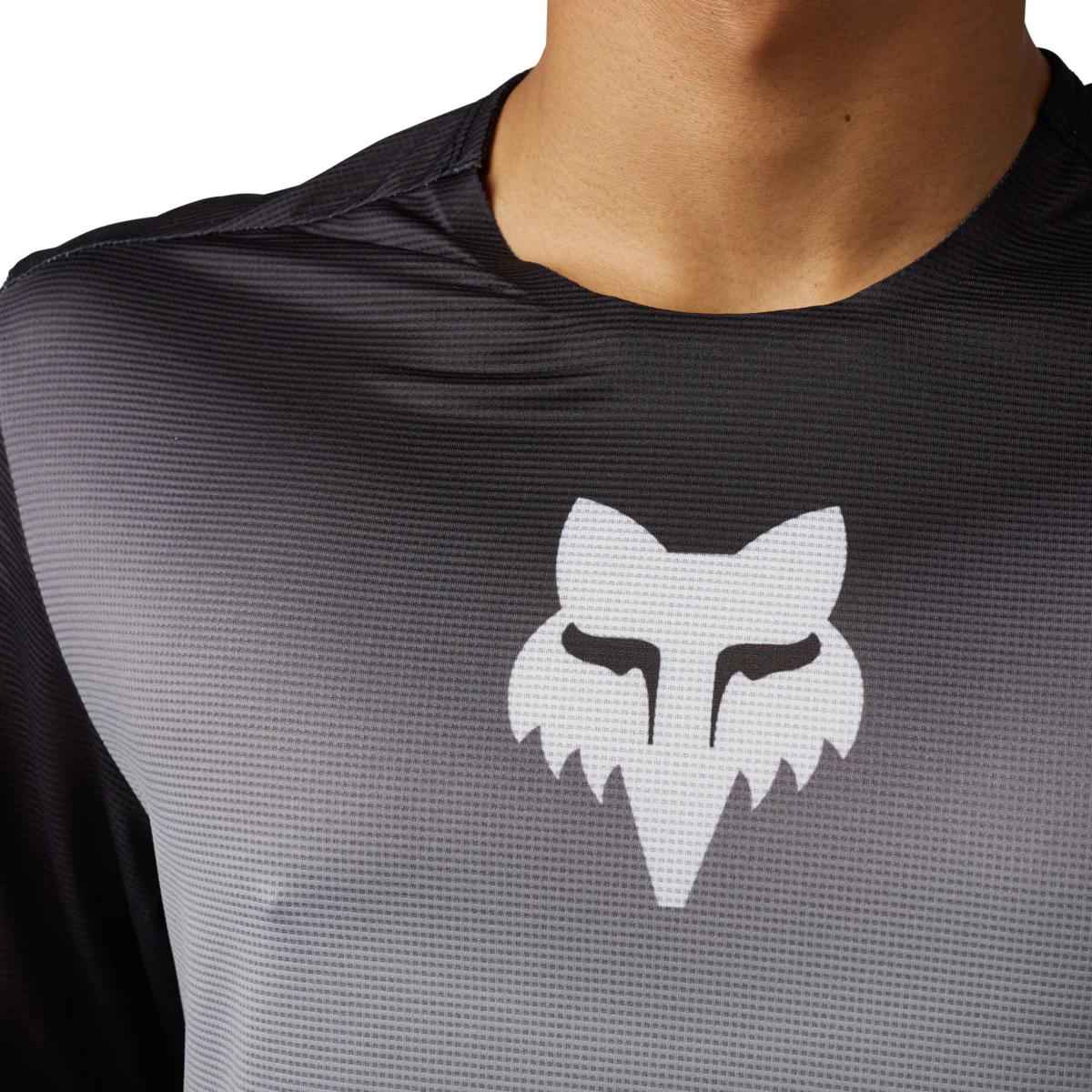 Fox Racing Flexair Long Sleeve MTB Jersey - Novah - Steel Gray - Image 5