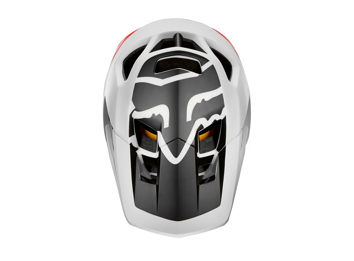 Fox Racing Proframe Full Face Helmet - Pistol - White-Black-Red - 2019 - Image 2