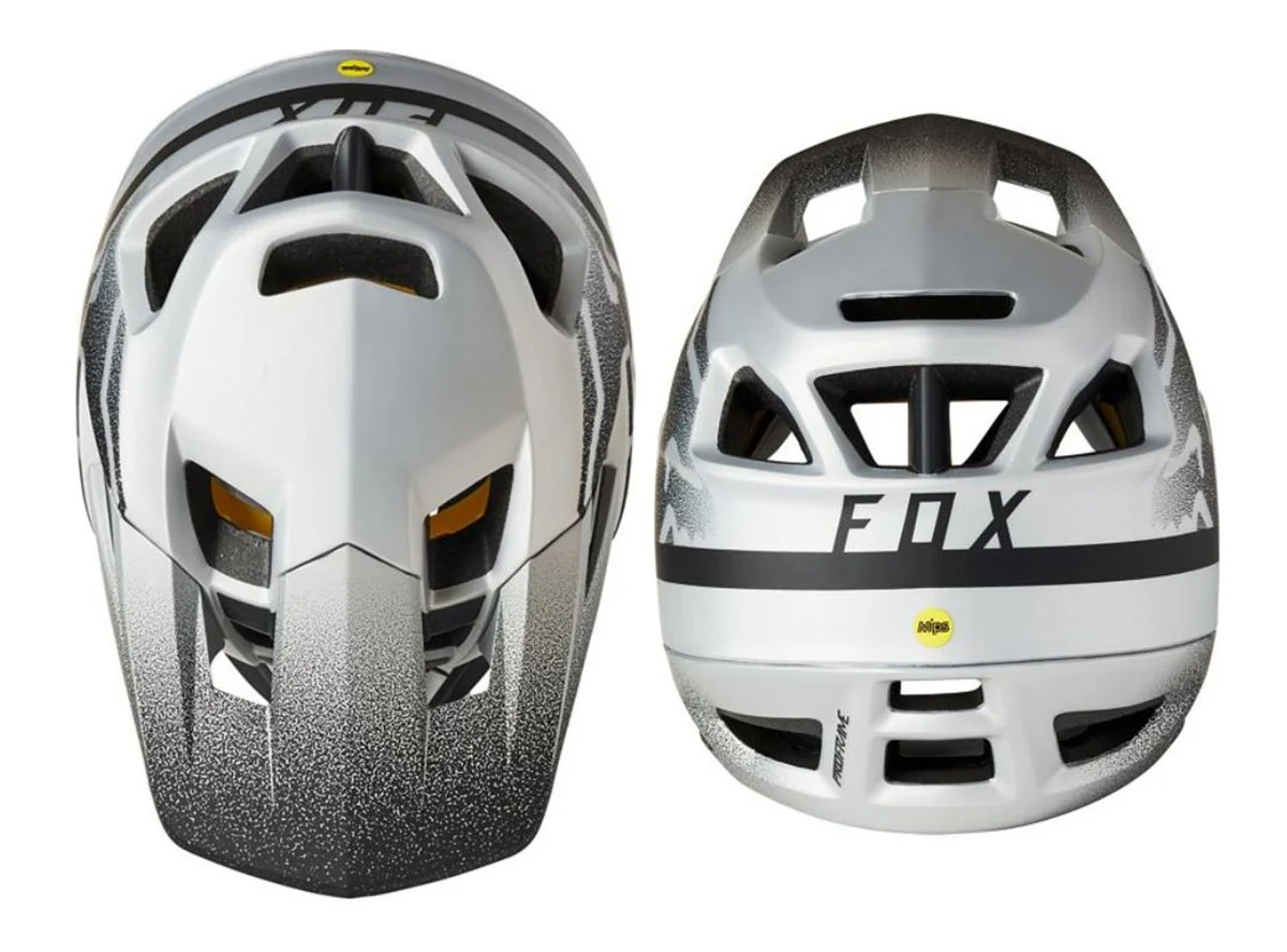Fox Racing Proframe Full Face Helmet - Vapor - Silver-Black - 2021 - Image 2