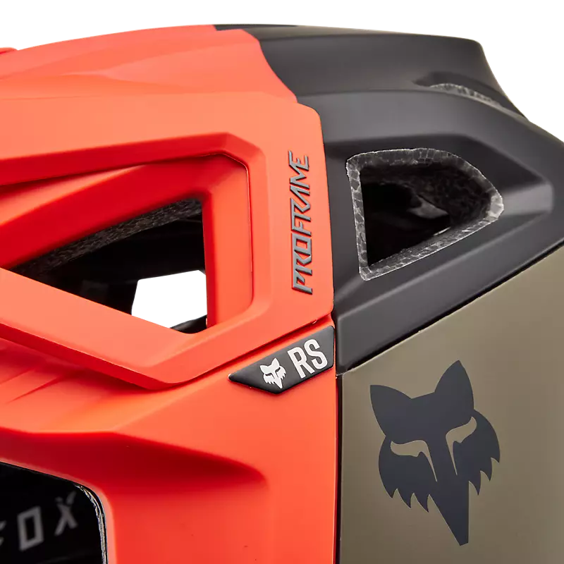 Fox Racing Proframe RS Full Face Helmet - NUF - Orange Flame - Image 10