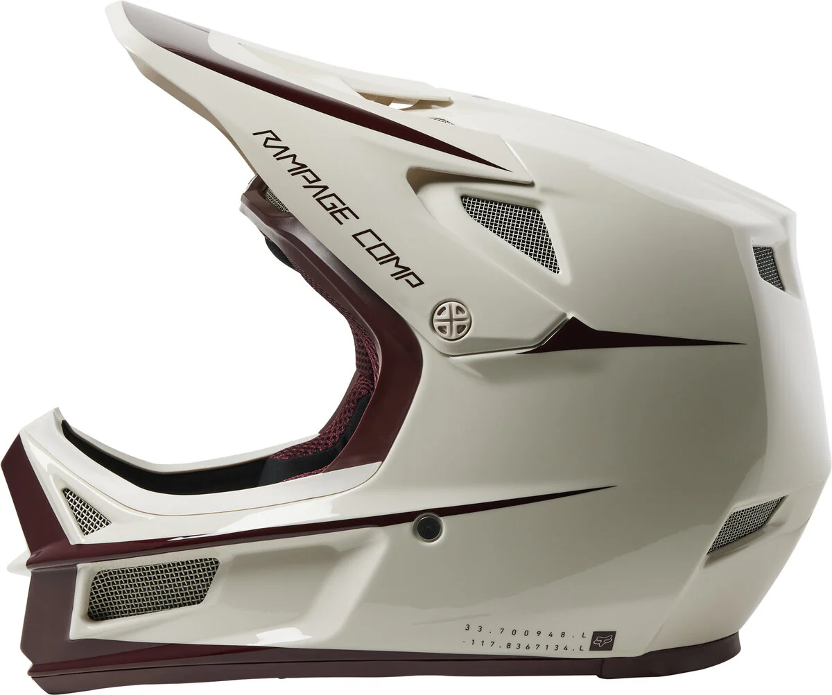 Fox Racing Rampage Comp Full Face Helmet - Stohn - Vintage White - Image 2