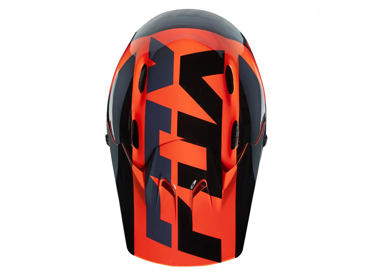 Fox Racing Rampage Mako Full Face Helmet - Orange - Image 2