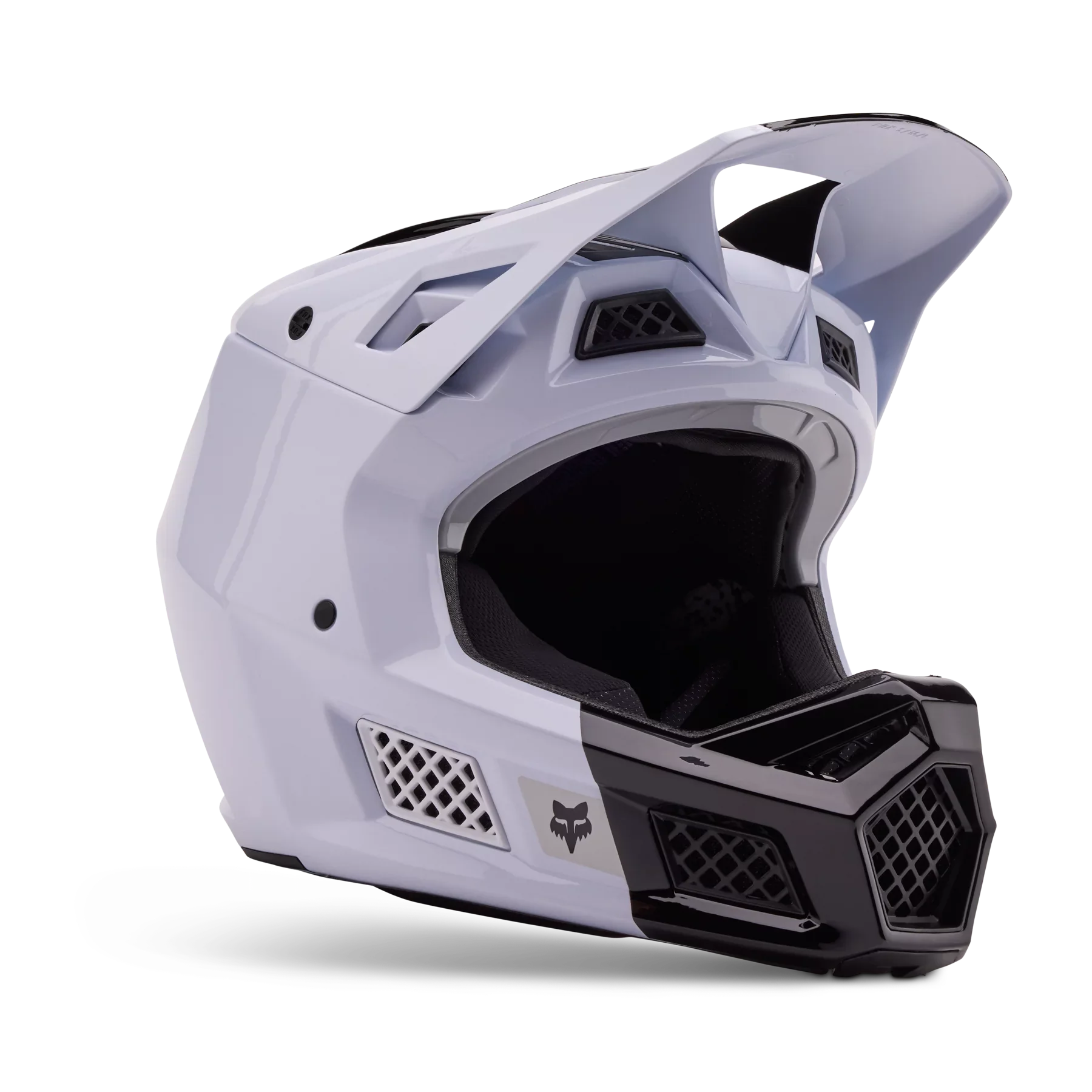 Fox Racing Rampage Pro Carbon Full Face Helmet - Intrude - CE/CPSC - White - Image 2