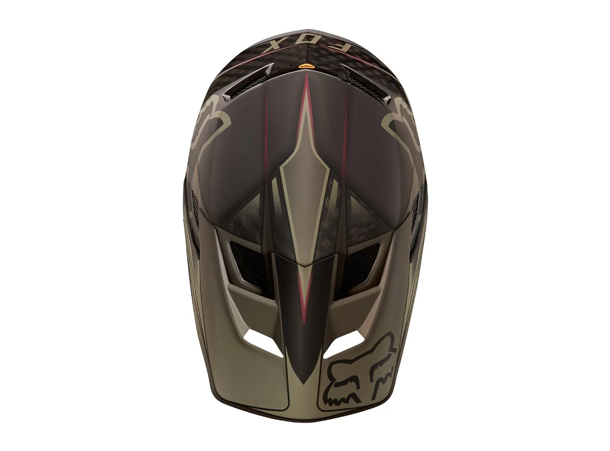 Fox Racing Rampage Pro Carbon Kustom Full Face Helmet - Fatigue-Black - Image 2