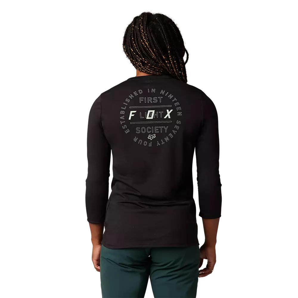Fox Racing Ranger Dri Release 3/4 Sleeve MTB Jersey - Womens - Black - Image 3
