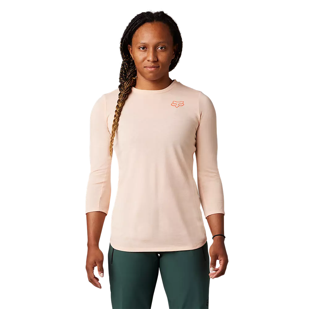 Fox Racing Ranger Dri Release 3/4 Sleeve MTB Jersey - Womens - Light Pink - Image 2