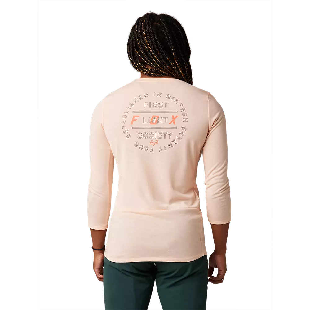 Fox Racing Ranger Dri Release 3/4 Sleeve MTB Jersey - Womens - Light Pink - Image 3