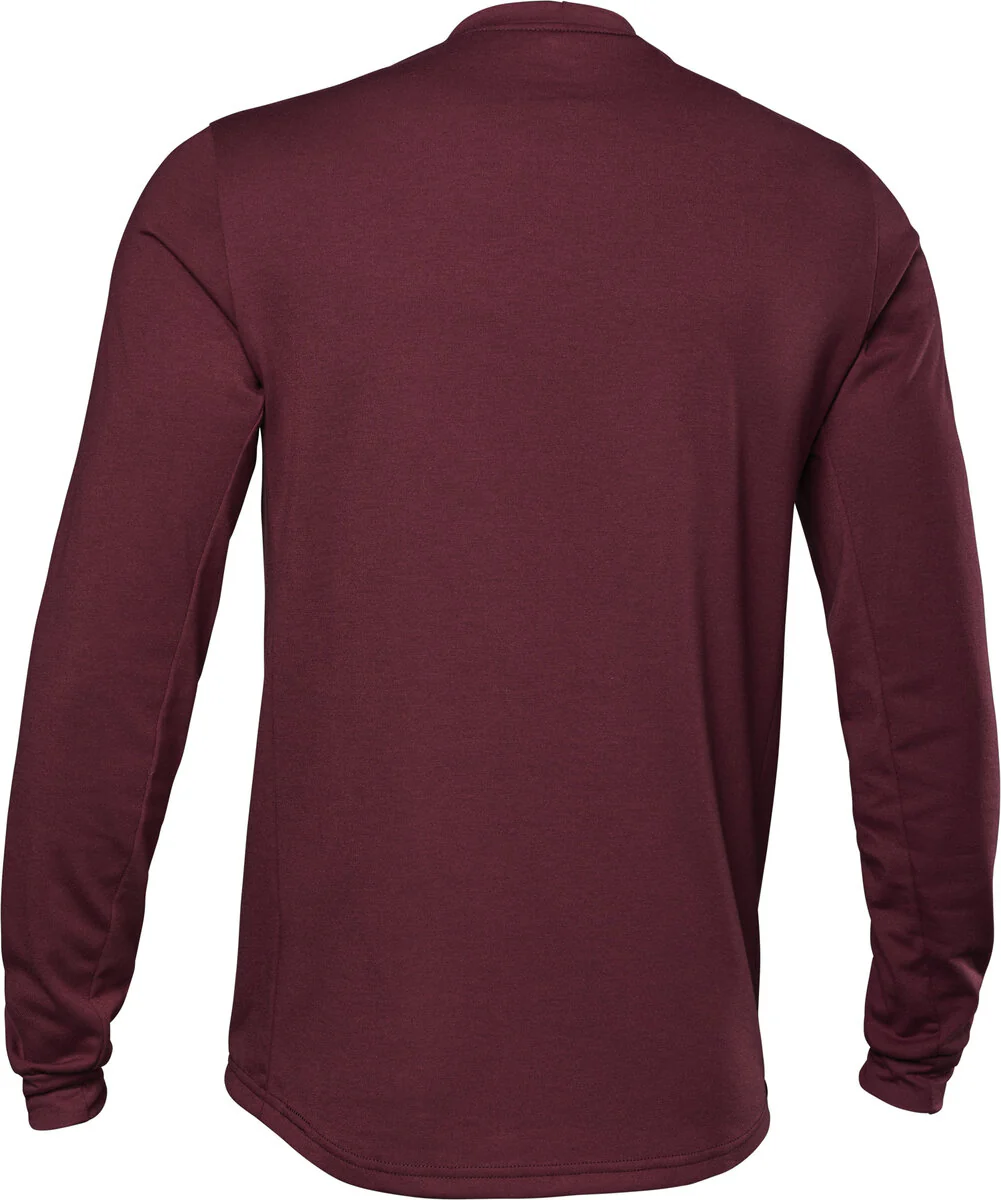 Fox Racing Ranger Dri Release MD Long Sleeve MTB Jersey - Tred - Dark Maroon - Image 2