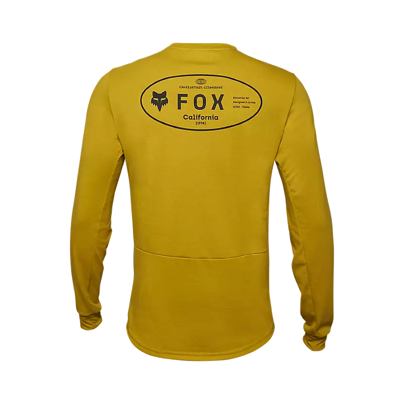 Fox Racing Ranger Dri Release Mid Long Sleeve MTB Jersey - Mustard - Image 2
