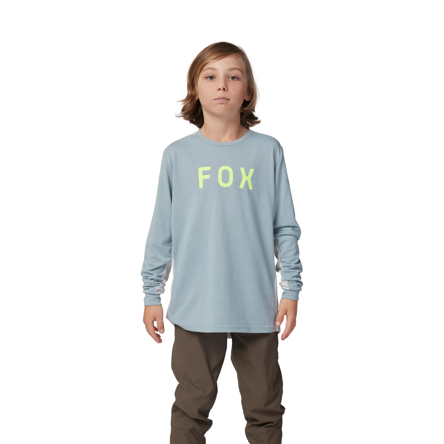 Fox Racing Ranger Long Sleeve MTB Jersey - Aviation - Youth - Gunmetal - Image 3