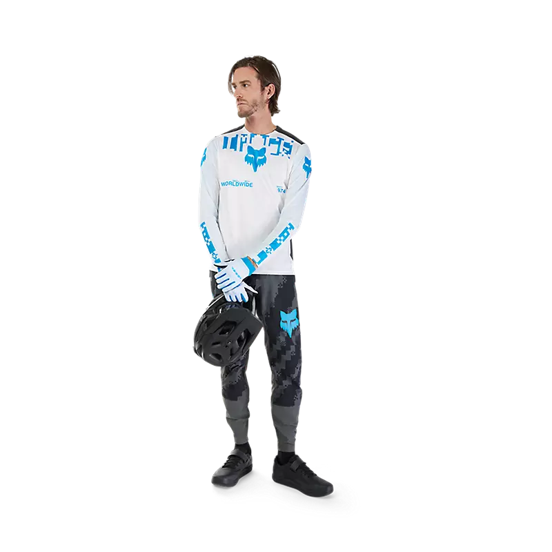Fox Racing Ranger Long Sleeve MTB Jersey - Digi image - White - Image 12