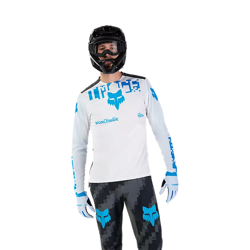 Fox Racing Ranger Long Sleeve MTB Jersey - Digi image - White - Image 3