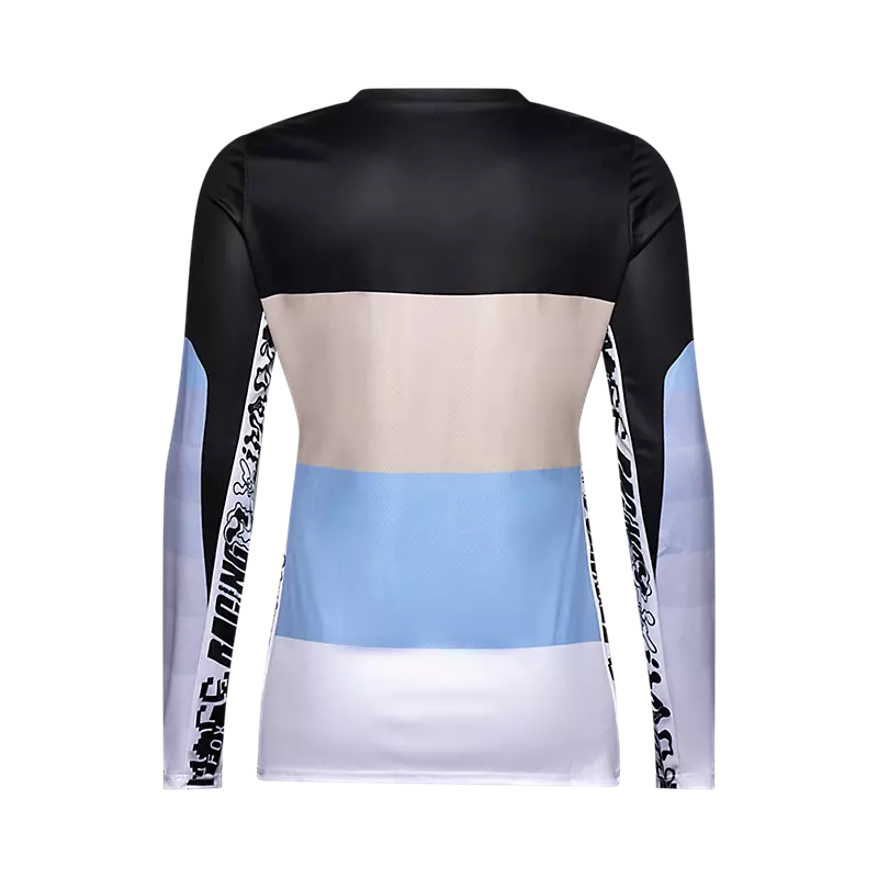 Fox Racing Ranger Long Sleeve MTB Jersey - Grid - Womens - Black - Image 2