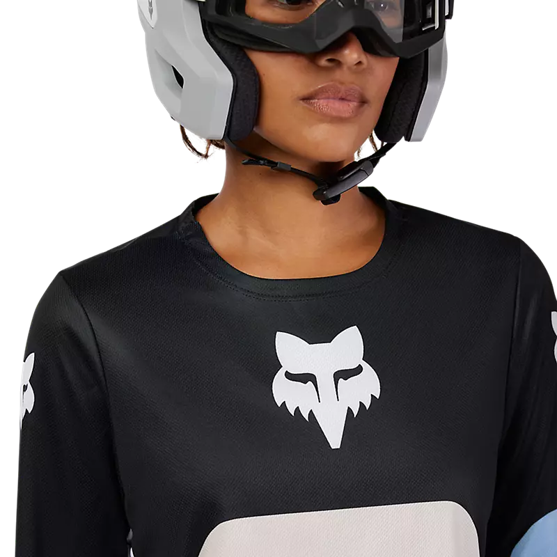 Fox Racing Ranger Long Sleeve MTB Jersey - Grid - Womens - Black - Image 5