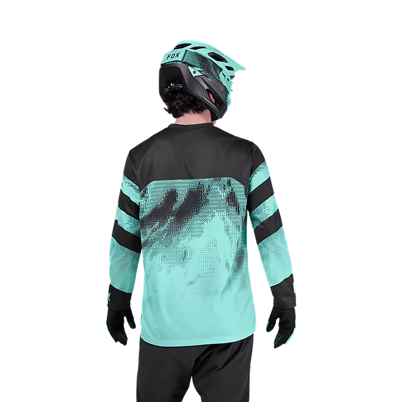 Fox Racing Ranger Long Sleeve MTB Jersey - Kairos - Turquoise - Image 4