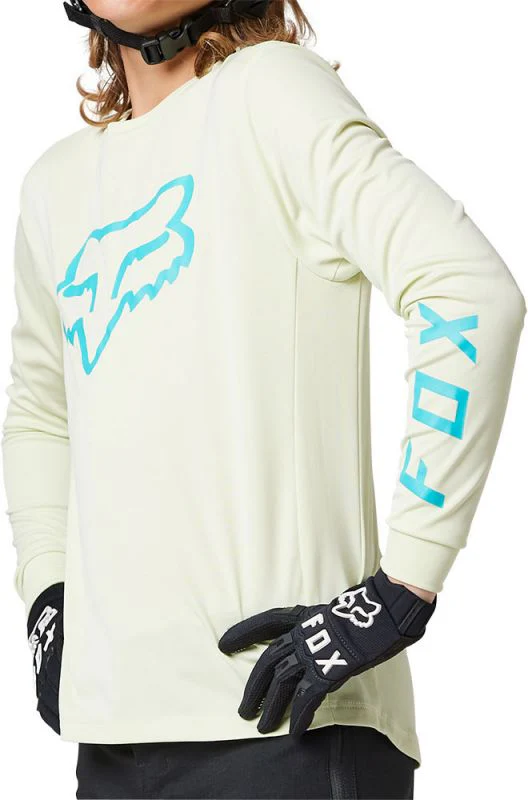 Fox Racing Ranger Long Sleeve MTB Jersey - Youth - Sea Spray - Image 2