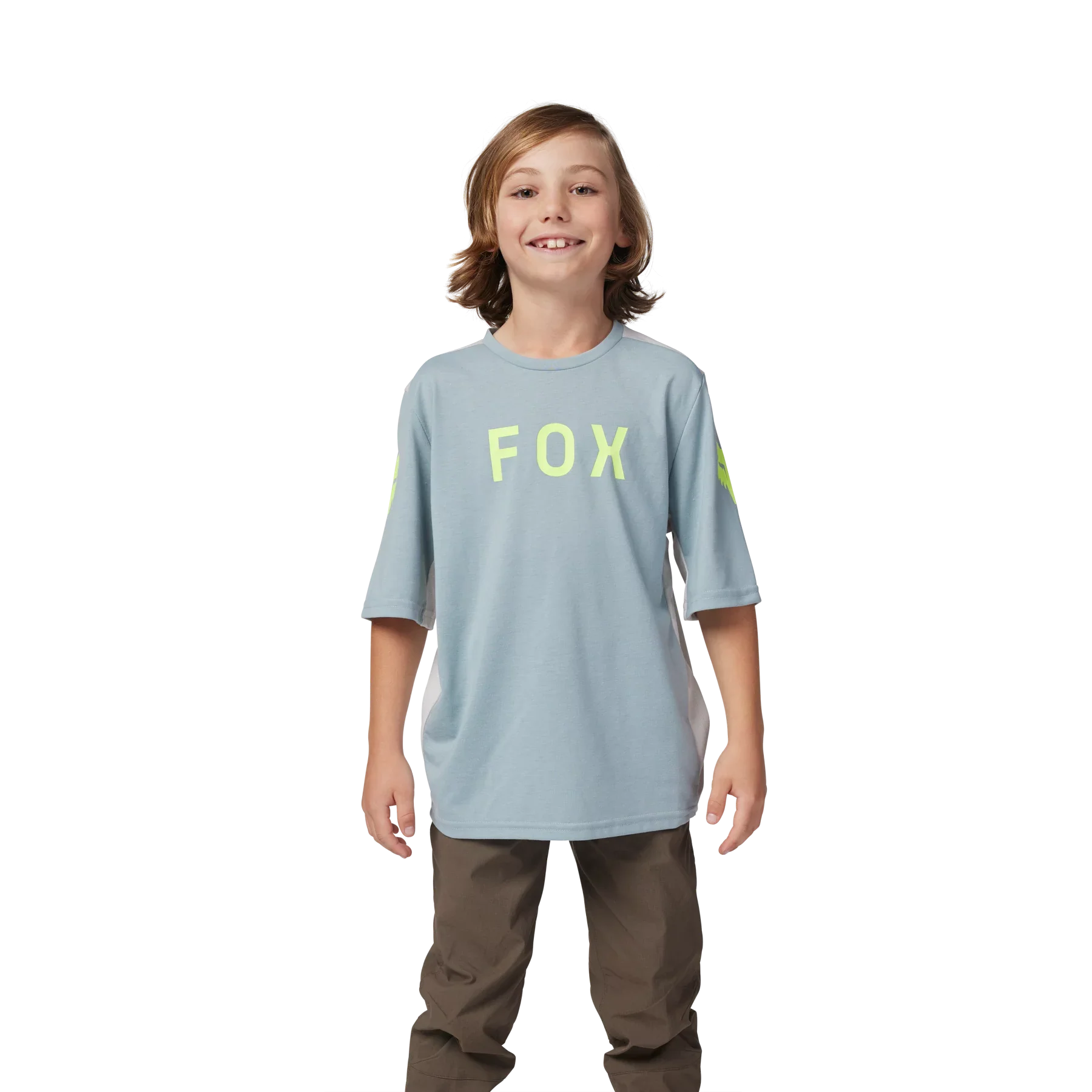 Fox Racing Ranger Short Sleeve MTB Jersey - Aviation - Youth - Gunmetal - Image 3
