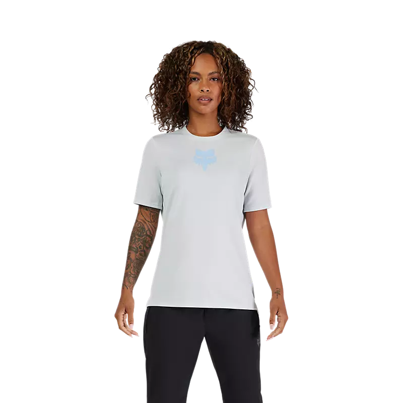Fox Racing Ranger Short Sleeve MTB Jersey - Fox Head - Womens - Pale Blue - Image 3