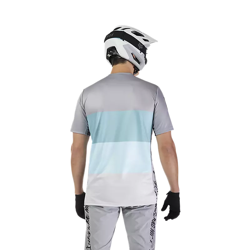 Fox Racing Ranger Short Sleeve MTB Jersey - Grid - Steel Gray - Image 4